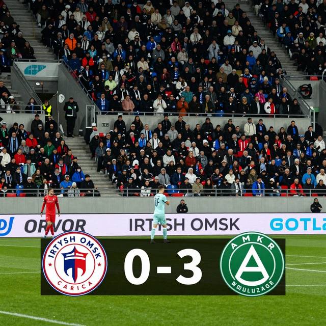 Irtysh Omsk 0-3 Amkar: Đại bác hạng Hai Nga hạ gục chủ nhà tại Red Star